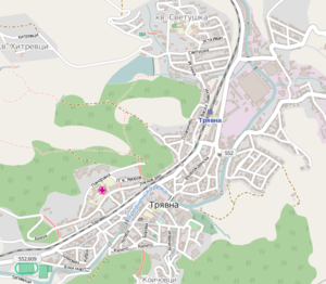 300px map of tryavna