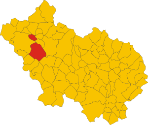 Map of comune of Ferentino (province of Frosinone, region Lazio, Italy).svg