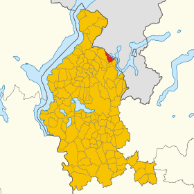 Localização da Lavena Ponte Tresa