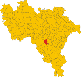 Localização de Montebello della Battaglia