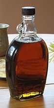 Red maple may be used for syrup, but its short harvest season reduces its commercial viability Maple syrup.jpg