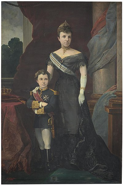 File:María Cristina de Habsburgo con su hijo, el rey Alfonso XIII (Museo del Prado).jpg