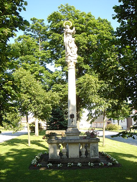 File:Mariensäule in Kirchberg an der Wild.JPG