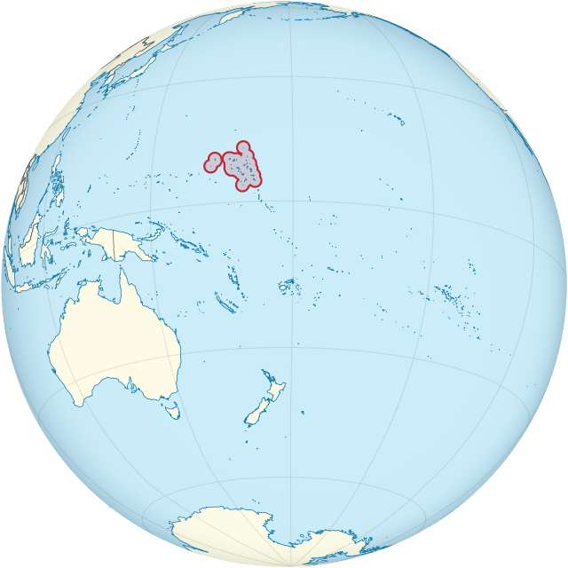 Położenie Wysp Marshalla