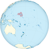 Quần đảo Marshall trên địa cầu (các đảo nhỏ được phóng đại) (đặt ở giữa Polynesia) .svg