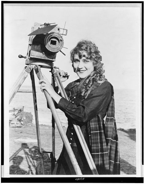 File:Mary Pickford with Camera.jpg