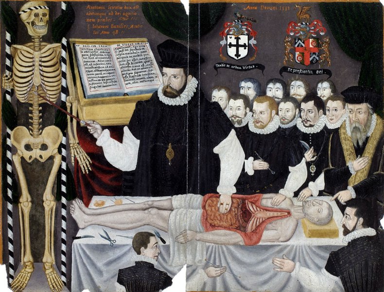 File:Master John Banister delivering an anatomical lecture.jpg