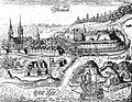 Historische Zeichnung der Stadt Memel, 1684