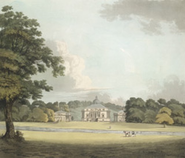 Mereworth Castle in the 18th century