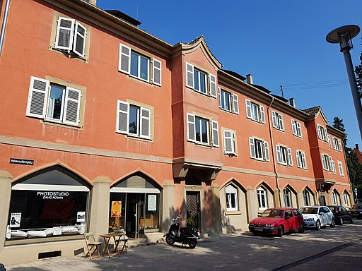 Mietshäuser mit Laden, Hohenzollernplatz 1,2, Ludwigsburg, 2020-09-22, yj