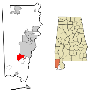 <span class="mw-page-title-main">Tillmans Corner, Alabama</span> Census-designated place in Alabama, United States