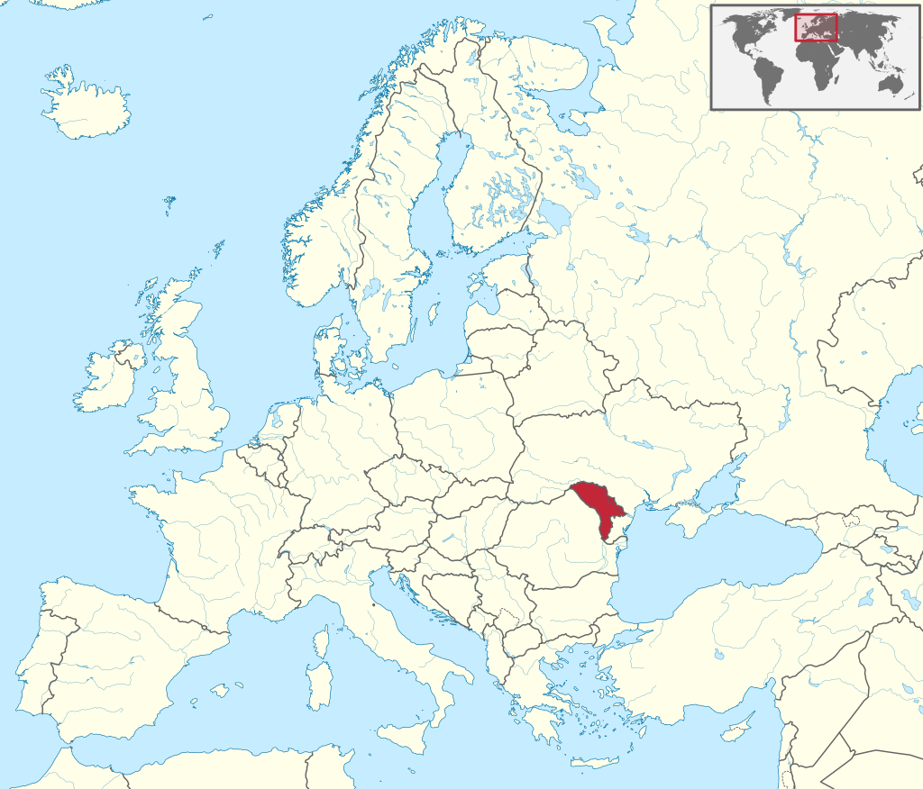 Localização da Moldávia