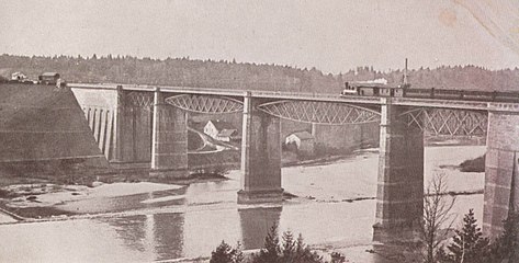 Old Großhesseloher Brücke, c. 1900
