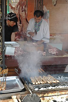 Уйгурська кухня, шашлична