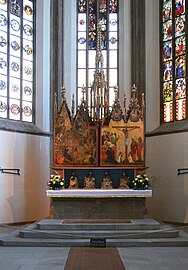 Pala d'altare della Germania meridionale (1360-1370), attualmente nella chiesa di Santiago a Norimberga.