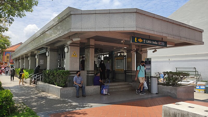 File:NE7 Little India MRT Exit E 20210904 131526.jpg