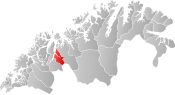 Kåfjord all'interno di Troms og Finnmark