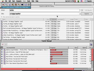 Napster On-line peer-to-peer file sharing software