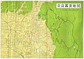 Nara city map in 1965 (奈良鑑賞地図 昭和40年)