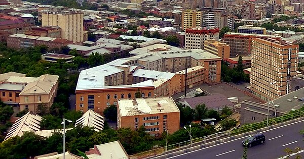 General view of the university premises in Yerevan