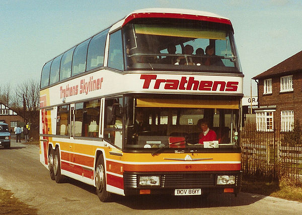 Trathens Travel Services, Plymouth 1983 Neoplan Skyliner