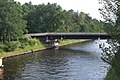 Der alte Überbau von 1983 als provisorische Brücke während des Baus der dritten Brücke 2023/2024