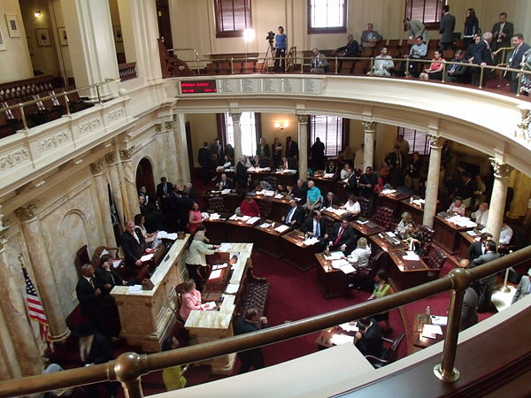 The New Jersey Senate in session in 2013