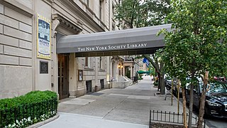 <span class="mw-page-title-main">New York Society Library</span> Oldest cultural institution in New York City, New York, U.S.