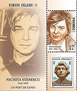 Nichita Stănescu Romanian poet and essayist