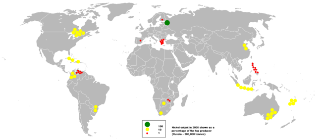 carte du monde avec les principaux pays producteurs