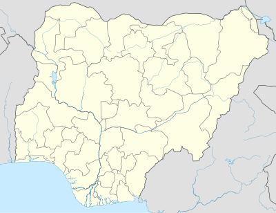 위치 지도 나이지리아