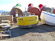 NOAA buoy in storage, Homer, Alaska Noaabouy.jpg