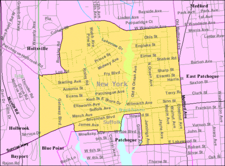 North patchogue map