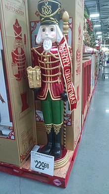 Christmas decorations in a Sam's Club store on October 6, 2017 Nutcracker in Sam's Club in October.jpg