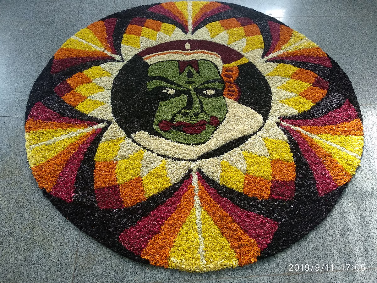 Onam flower decoration