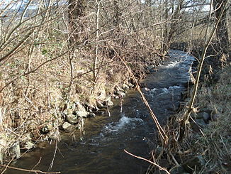 The Osterbach just before the confluence