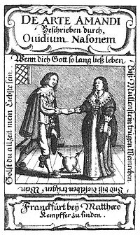 Обложка «Искусства любви» изданной во Франкфурте в 1644 году