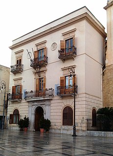 Town hall, Alcamo palazzo and city hall of Alcamo, Italy