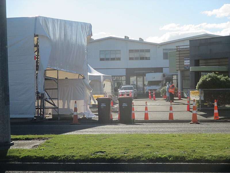 File:Palmerston North COVID-19 Testing Centre, 24 August 2021.jpg