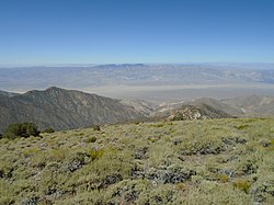 Panamint Valley a Argus Range z pohoří Panamint Range