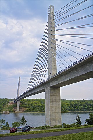<span class="mw-page-title-main">Penobscot Narrows Bridge and Observatory</span> Bridge in Prospect – Verona Island, Maine