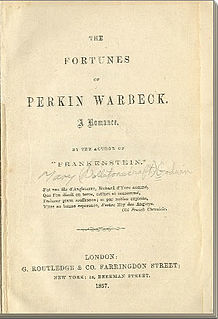 <i>The Fortunes of Perkin Warbeck</i> 1830 novel by Mary Shelley