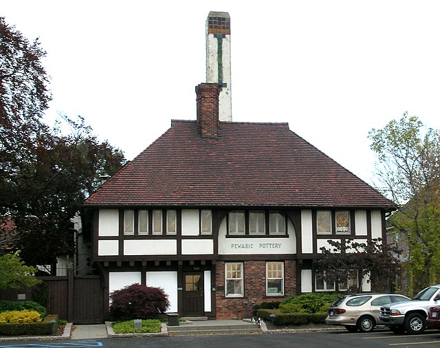 The Pewabic Pottery Museum is a National Historic Landmark along East Jefferson Ave.