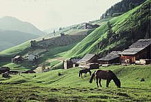 La Valle in una foto d'epoca