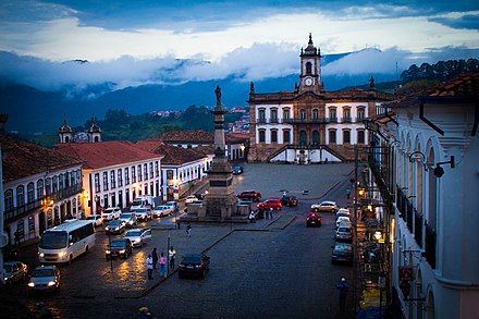 Colonial Brazil, city of Ouro Preto.