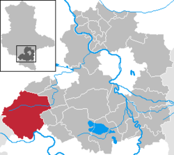 Розташування Кверфурт