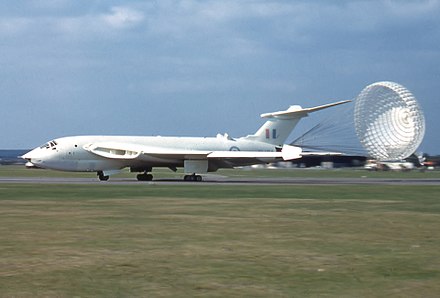 The Handley Page Victor bomber was a strategic bomber of the RAF's V bomber force used to carry both conventional and nuclear bombs.