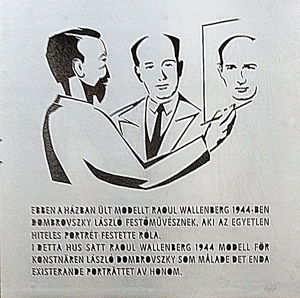 File:Raoul Wallenberg és Dombrovszky László emléktáblája II kerület Keleti Károly utca 26 Palotai Gábor alkotása.jpg