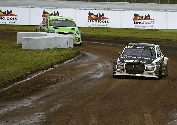 Reinis Nitišs (foreground) moved to EKS, while "Csucsu" made his WorldRX debut