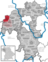 Lage der Gemeinde Remlingen im Landkreis Würzburg